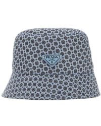 Prada - Printed Bucket Hat - Lyst