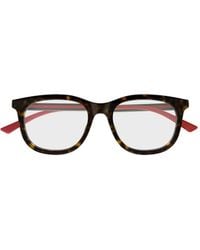 Gucci - Eyewear Rectangle Frame Glasses - Lyst
