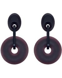 Giorgio Armani - Disc Drop Earrings - Lyst