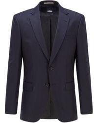 BOSS - Boss Slim Fit Virgin Wool Blazer - Lyst