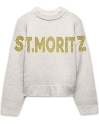 MC2 Saint Barth - Long-Sleeved Knitted Sweater - Lyst