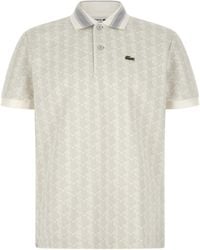 Lacoste - Paris Jacquard Monogram Polo Shirt - Lyst