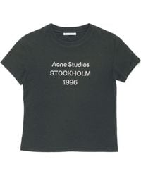 Acne Studios - Logo Printed Crewneck T-Shirt - Lyst
