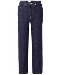 Loulou de Saison - Jude Organic High-Rise Straight-Leg Jeans - Lyst