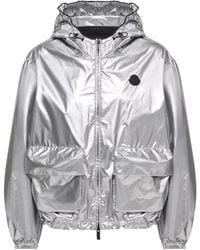 Moncler - Moncler Ylang Hooded Metallic Jacket - Lyst