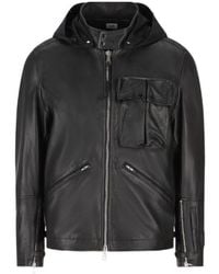 C.P. Company - Leather Mille Jacket - Lyst