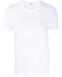 James Perse - Scallop-Edge Cotton T-Shirt - Lyst