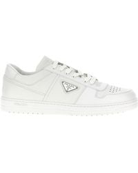 Prada - Downtown Lace-Up Sneakers - Lyst