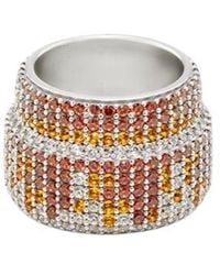 Loewe - Large Pavé Ring - Lyst