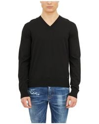 DSquared² - V-Neck Knitted Jumper - Lyst