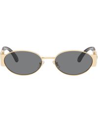 Versace - Oval Medusa-Detail Sunglasses - Lyst