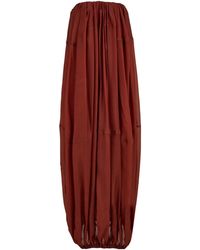 Ferragamo - Voluminous Bustier Dress - Lyst