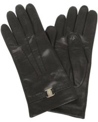 Ferragamo - Logo Detail Gloves - Lyst