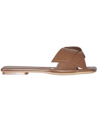 Acne Studios - Bow-Detailing Leather Slides - Lyst