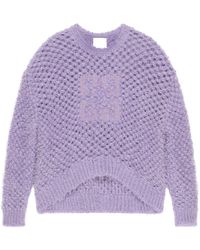 Givenchy - 4G Openwork Sweater - Lyst