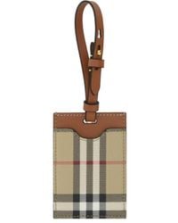 Burberry - Checked Luggage Tag - Lyst