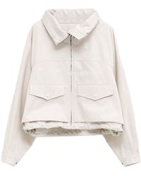 Loewe - Cotton And Silk Blouson Jacket - Lyst