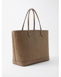 Gucci - All-Over Logo Embossed Shopper Tote Bag - Lyst
