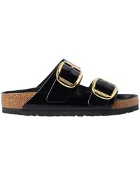 Birkenstock - Logo Flat Sandals - Lyst