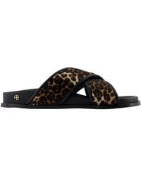 Anine Bing - Emi Leopard-Print Sandals - Lyst