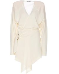 The Attico - The Hurely Asymmetric Hem Mini Dress - Lyst