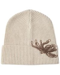 Brunello Cucinelli - Ribbed Chain-Embellished Beanie - Lyst