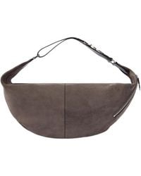 Lemaire - Belted Suede Shoulder Bag - Lyst