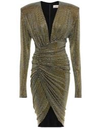 Alexandre Vauthier - Crystal-Embellished Jersey Minidress - Lyst