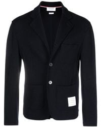 Thom Browne - Logo Patch Single-Breasted Blazer - Lyst