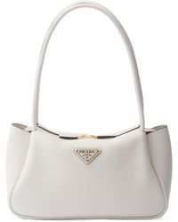 Prada - Triangle-Logo Medium Handbag - Lyst