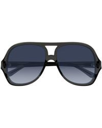 Chloé - Chloé Eyewear Pilot Frame Sunglasses - Lyst