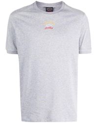 Paul & Shark - Round-Necked Logo T-Shirt - Lyst