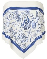 Jonathan Simkhai - Printed Linen-Blend Bandeau Top - Lyst