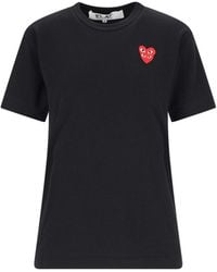 COMME DES GARÇONS PLAY - Short-Sleeved T-Shirt - Lyst