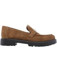 Tory Burch - Lug-Sole Loafers Flat Shoes - Lyst