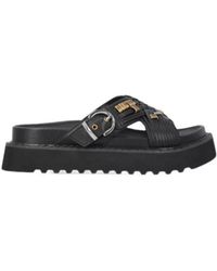 Pinko - Logo Plaque Sandals - Lyst