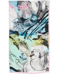 Vivienne Westwood - Graphic-Print Square Scarf - Lyst