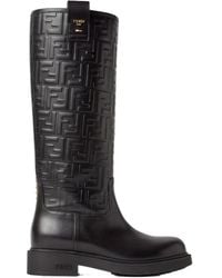 Fendi - Leather Boots - Lyst