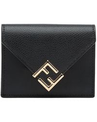 Fendi - Ff Plaque Padlock Wallet - Lyst