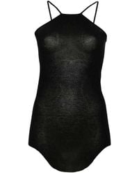 Rick Owens - Scorpio Ribbed-Knitted Sleeveless Tank Top - Lyst