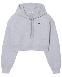 Lacoste - Ribbed Oversized Knitted Polo Top - Lyst