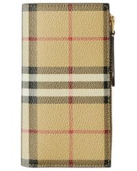 Burberry - Checked Zip-Up Wallet - Lyst