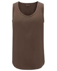 Brunello Cucinelli - Stretch Silk Satin Top - Lyst
