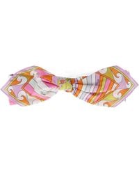 PUCCI - Pucci Iride Printed Bow Headband - Lyst
