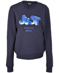 Just Cavalli - Sequin Letter Logo Sweater - Lyst
