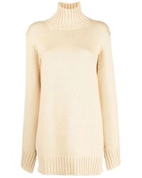 Jil Sander - Turtleneck Ribbed Knit Jumper - Lyst