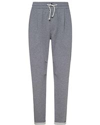 Brunello Cucinelli - Drawstring Straight-Leg Trousers - Lyst
