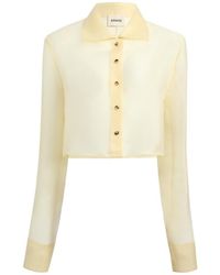 KHAITE - Jasen Cropped Top - Lyst