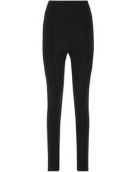 ROTATE BIRGER CHRISTENSEN - Pleat-Seam Stretch Leggings - Lyst