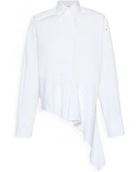 Sportmax - Asymmetric Button-Up Shirt - Lyst